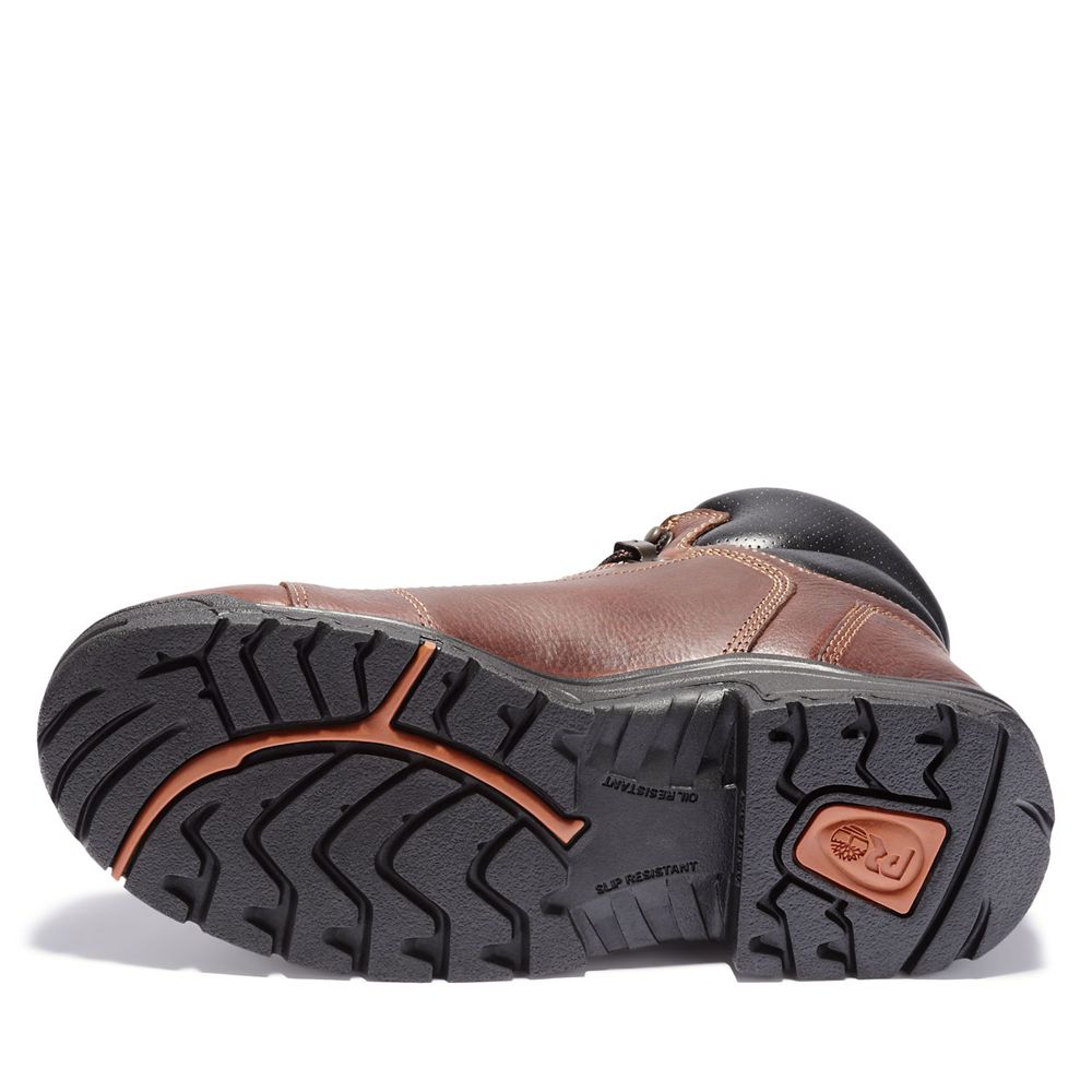 Bocanci De Muncă Timberland Barbati Maro - Pro® Titan® 6\" Lace Alloy Toe - Romania - BHZYVN509